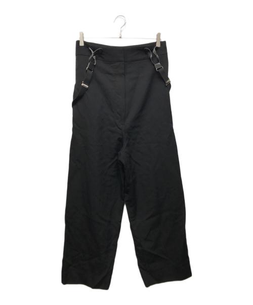 H BEAUTY&YOUTH（エイチ ビューティー&ユース）H BEAUTY&YOUTH (エイチ ビューティー&ユース) Tropical high waist suspender pants ブラック サイズ:Mの古着・服飾アイテム