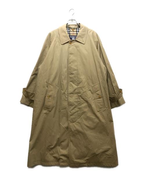 Burberry's（バーバリーズ）Burberry's (バーバリーズ) 裏地ノバチェックステンカラーコート　 PRORSUM イングランド製 ベージュ サイズ:46の古着・服飾アイテム