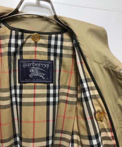 Burberry's（バーバリーズ）Burberry's (バーバリーズ) 裏地ノバチェックステンカラーコート　 PRORSUM イングランド製 ベージュ サイズ:46の古着・服飾アイテム