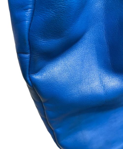 VANSON（バンソン）VANSON (バンソン) チームジャケットレザースタジャン ブラック×ブルー サイズ:不明の古着・服飾アイテム