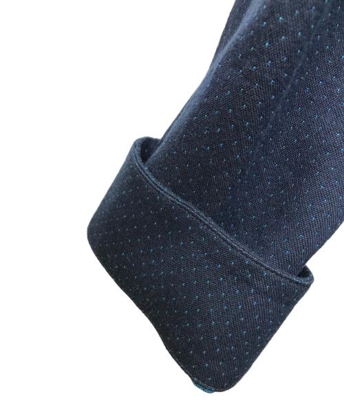 IM MEN（アイム メン）IM MEN (アイム メン) ドット柄ロングスリーブシャツ ブルー サイズ:4の古着・服飾アイテム
