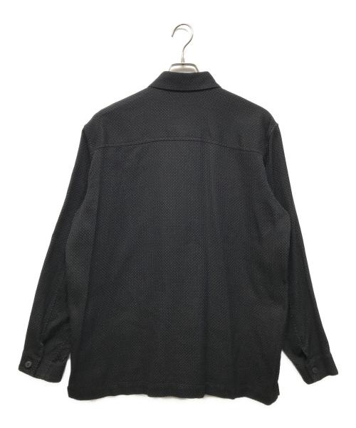 IM MEN（アイム メン）IM MEN (アイム メン) ドット柄ロングスリーブシャツ ブラック サイズ:4の古着・服飾アイテム