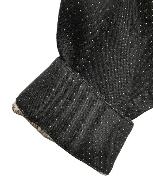 IM MEN（アイム メン）IM MEN (アイム メン) ドット柄ロングスリーブシャツ ブラック サイズ:4の古着・服飾アイテム