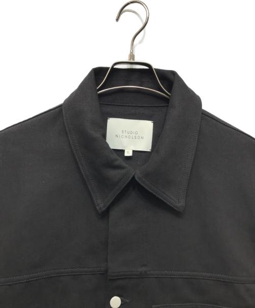 STUDIO NICHOLSON（スタジオ ニコルソン）STUDIO NICHOLSON (スタジオ ニコルソン) PETAR DENIM JACKET ブラック サイズ:XLの古着・服飾アイテム