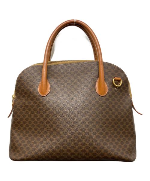 CELINE（セリーヌ）CELINE (セリーヌ) マカダム柄ハンドバッグ ブラウンの古着・服飾アイテム