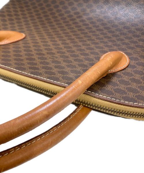 CELINE（セリーヌ）CELINE (セリーヌ) マカダム柄ハンドバッグ ブラウンの古着・服飾アイテム