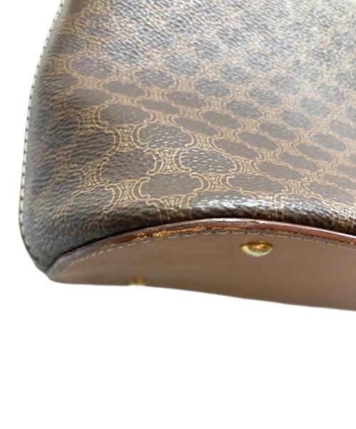 CELINE（セリーヌ）CELINE (セリーヌ) マカダム柄ハンドバッグ ブラウンの古着・服飾アイテム