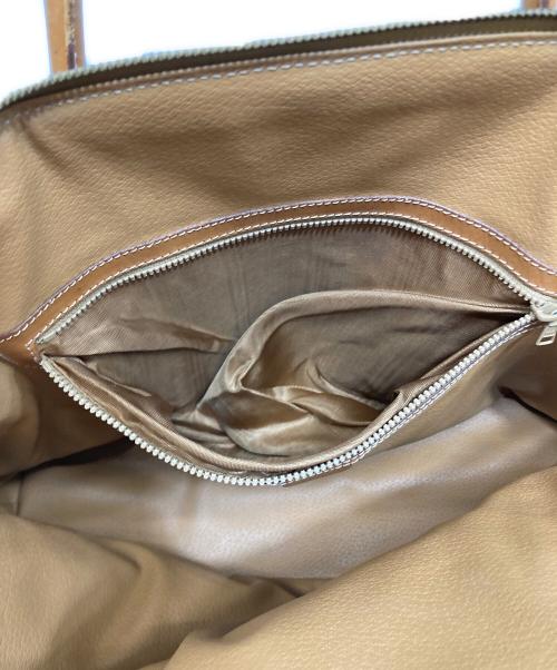 CELINE（セリーヌ）CELINE (セリーヌ) マカダム柄ハンドバッグ ブラウンの古着・服飾アイテム