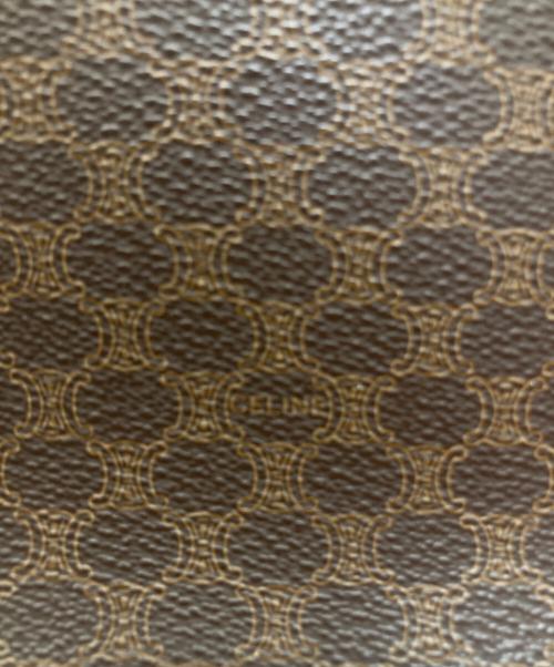 CELINE（セリーヌ）CELINE (セリーヌ) マカダム柄ハンドバッグ ブラウンの古着・服飾アイテム