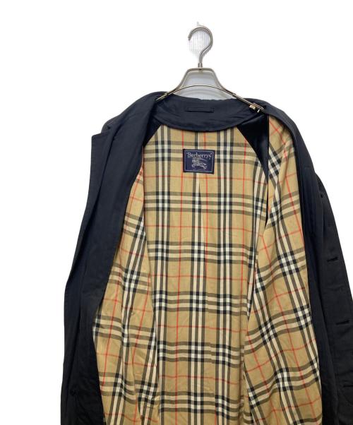 Burberry's（バーバリーズ）Burberry's (バーバリーズ) 裏地ノバチェックコート ブラック サイズ:実寸参照の古着・服飾アイテム