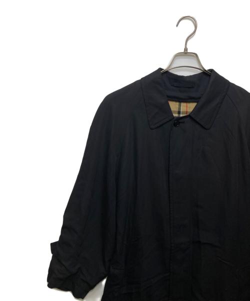 Burberry's（バーバリーズ）Burberry's (バーバリーズ) 裏地ノバチェックコート ブラック サイズ:実寸参照の古着・服飾アイテム