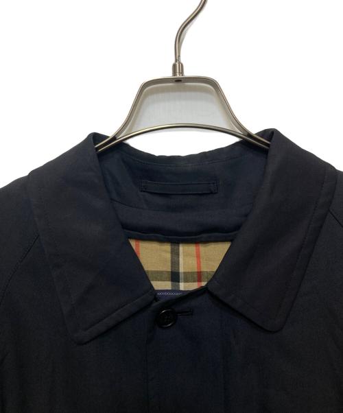 Burberry's（バーバリーズ）Burberry's (バーバリーズ) 裏地ノバチェックコート ブラック サイズ:実寸参照の古着・服飾アイテム