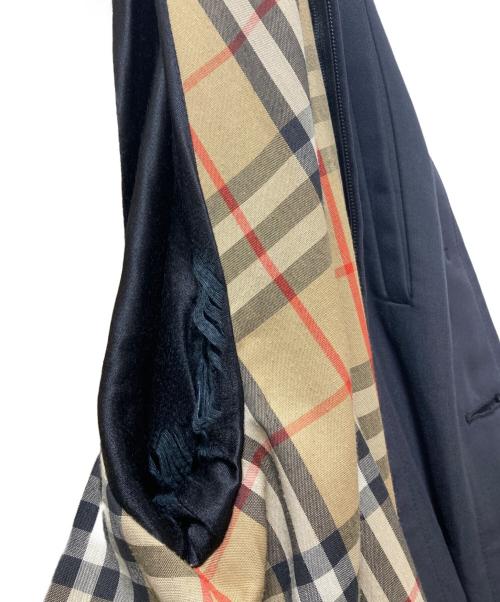 Burberry's（バーバリーズ）Burberry's (バーバリーズ) 裏地ノバチェックコート ブラック サイズ:実寸参照の古着・服飾アイテム