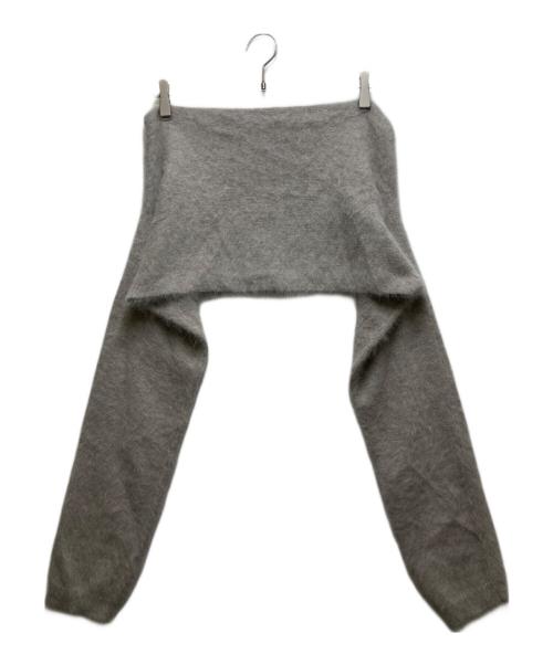 JOSEMOON（ジョゼムーン）JOSEMOON (ジョゼムーン) ANGORA 2WAY KNIT ベージュ サイズ:FREEの古着・服飾アイテム