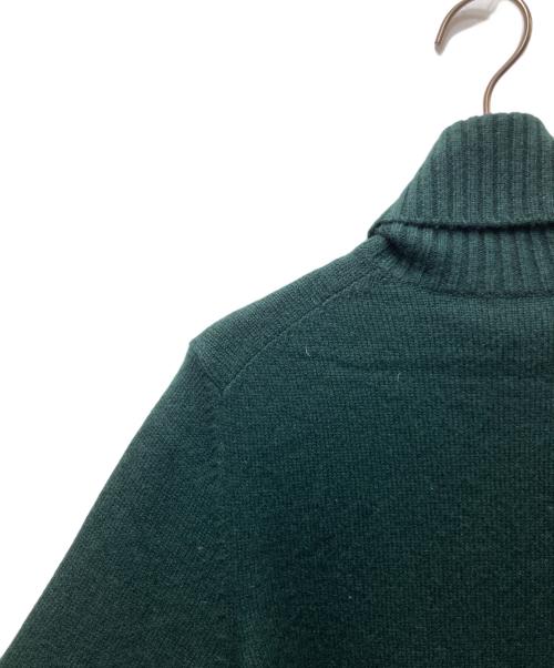 LOUIS VUITTON（ルイ ヴィトン）LOUIS VUITTON (ルイ ヴィトン) タートルネックカシミヤニットワンピース カシミヤ100% グリーン サイズ:Sの古着・服飾アイテム