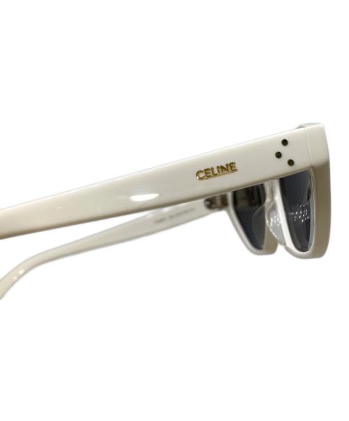 CELINE（セリーヌ）CELINE (セリーヌ) キャットアイ型 サングラス ホワイト サイズ:SIZE 57□15の古着・服飾アイテム