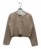 CELFORDセルフォード）の古着「フリルデタッチャブルカーディガン」｜ベージュ
