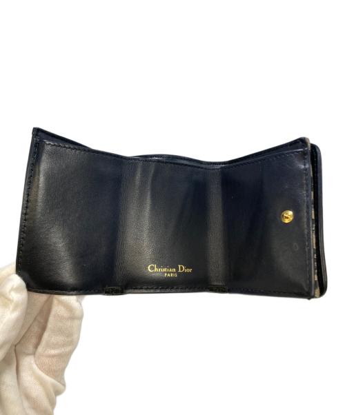 Christian Dior（クリスチャン ディオール）Christian Dior (クリスチャン ディオール) Montaigne30 コンパクトウォレット ネイビーの古着・服飾アイテム