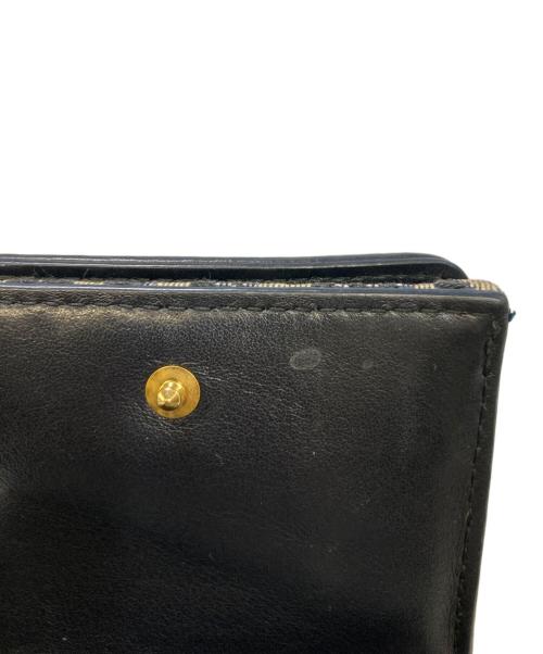Christian Dior（クリスチャン ディオール）Christian Dior (クリスチャン ディオール) Montaigne30 コンパクトウォレット ネイビーの古着・服飾アイテム
