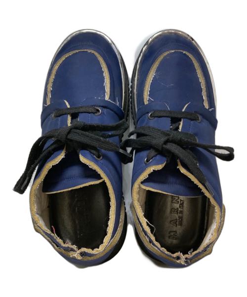 MARNI（マルニ）MARNI (マルニ) レースアップシューズ ブルー サイズ:37の古着・服飾アイテム