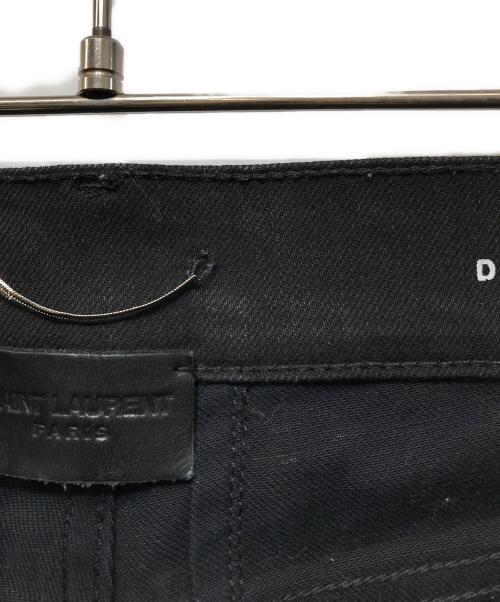 Saint Laurent Paris（サンローランパリ）Saint Laurent Paris (サンローランパリ) Waxed Raw Hem Jeans ブラック サイズ:28の古着・服飾アイテム
