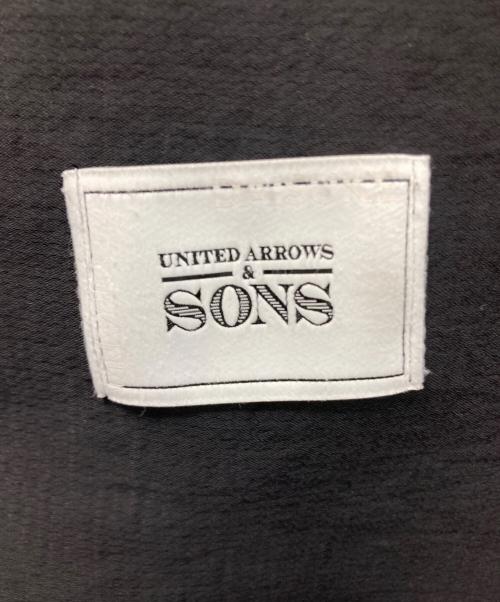 UNITED ARROWS & SONS（ユナイテッドアローズ アンド サンズ）UNITED ARROWS & SONS (ユナイテッドアローズ アンド サンズ) PE BUTTONLES JACKET ブラック サイズ:Sの古着・服飾アイテム