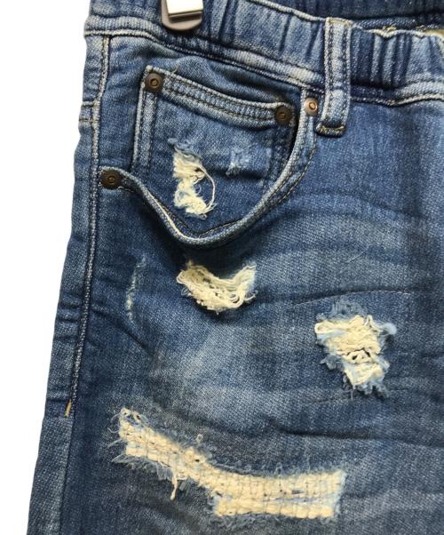 HUMAN MADE（ヒューマンメイド）HUMAN MADE (ヒューマンメイド) ダメージ加工スウェットパンツ インディゴ サイズ:Sの古着・服飾アイテム