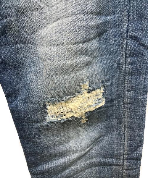 HUMAN MADE（ヒューマンメイド）HUMAN MADE (ヒューマンメイド) ダメージ加工スウェットパンツ インディゴ サイズ:Sの古着・服飾アイテム