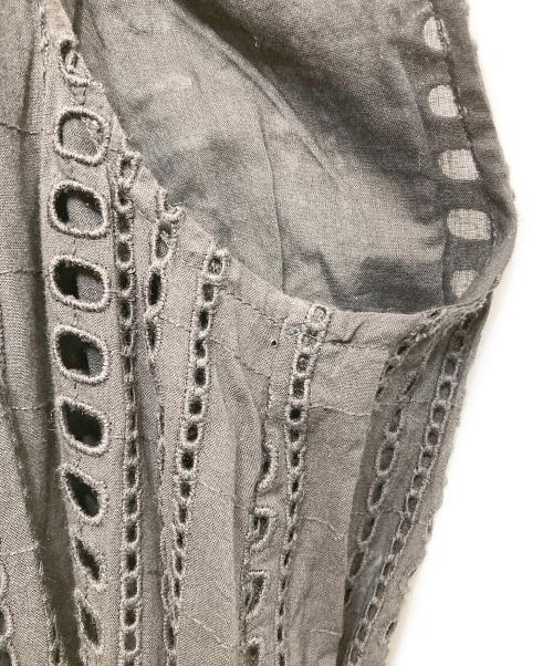 ne quittez pas（ヌキテパ）ne quittez pas (ヌキテパ) STRIPE CUTWORK EMBROIDERY ブラック サイズ:Sの古着・服飾アイテム