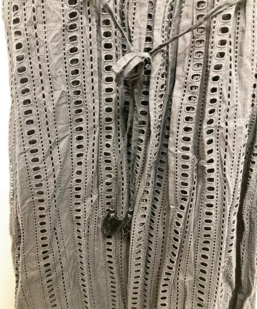 ne quittez pas（ヌキテパ）ne quittez pas (ヌキテパ) STRIPE CUTWORK EMBROIDERY ブラック サイズ:Sの古着・服飾アイテム