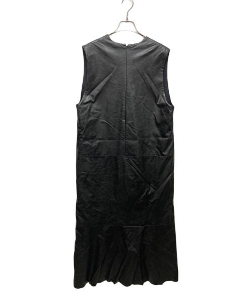 SACRA（サクラ）SACRA (サクラ) SYNTHETIC LEATHER OP ブラック サイズ:３８の古着・服飾アイテム