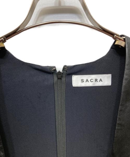 SACRA（サクラ）SACRA (サクラ) SYNTHETIC LEATHER OP ブラック サイズ:３８の古着・服飾アイテム