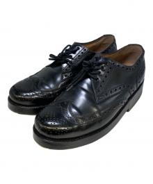 HEINRICH DINKELACKER（ハインリッヒディンケラッカー）の古着「コードバンウィングチップシューズ」｜ブラック