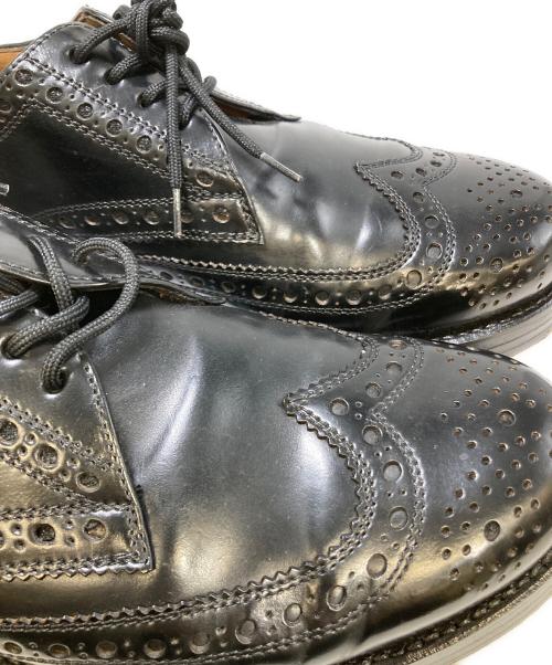 HEINRICH DINKELACKER（ハインリッヒディンケラッカー）Heinrich Dinkelacker (ハインリッヒディンケラッカー) コードバンウィングチップシューズ ブラック サイズ:5　1/2の古着・服飾アイテム