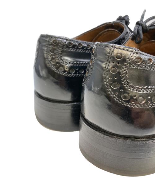 HEINRICH DINKELACKER（ハインリッヒディンケラッカー）Heinrich Dinkelacker (ハインリッヒディンケラッカー) コードバンウィングチップシューズ ブラック サイズ:5　1/2の古着・服飾アイテム