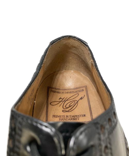 HEINRICH DINKELACKER（ハインリッヒディンケラッカー）Heinrich Dinkelacker (ハインリッヒディンケラッカー) コードバンウィングチップシューズ ブラック サイズ:5　1/2の古着・服飾アイテム