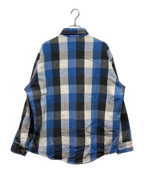 ST JOHN'S BAY（セントジョンズベイ）ST JOHN'S BAY (セントジョンズベイ) big mac (ビッグマック) チェックシャツ ブルー サイズ:Lの古着・服飾アイテム