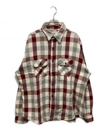 FIVE BROTHER（ファイブブラザー）の古着「80’ｓ ブロックチェックシャツ」｜レッド