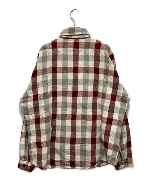 FIVE BROTHER（ファイブブラザー）FIVE BROTHER (ファイブブラザー) 80’ｓ ブロックチェックシャツ レッド サイズ:17XLの古着・服飾アイテム