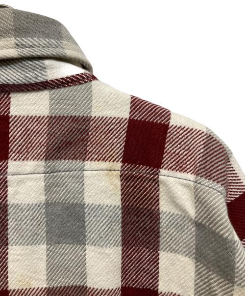 FIVE BROTHER（ファイブブラザー）FIVE BROTHER (ファイブブラザー) 80’ｓ ブロックチェックシャツ レッド サイズ:17XLの古着・服飾アイテム