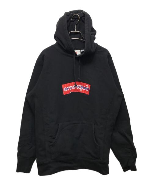 SUPREME（シュプリーム）SUPREME (シュプリーム) COMME des GARCONS (コムデギャルソン) Box Logo Hooded Sweatshirt ブラック サイズ:Lの古着・服飾アイテム