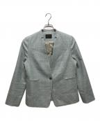 TOMORROW LAND tricotトゥモローランド トリコ）の古着「ジェイドシェファード キザミカラージャケット」｜グリーン