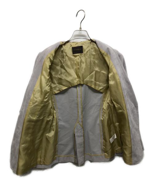 TOMORROW LAND tricot（トゥモローランド トリコ）TOMORROW LAND tricot (トゥモローランド トリコ) ベッチンシャンブレー ノッチドカラージャケット グレー サイズ:38の古着・服飾アイテム