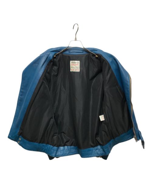 Lewis Leathers（ルイスレザース）Lewis Leathers (ルイスレザース) サイクロンライダースジャケット ブルー サイズ:44の古着・服飾アイテム