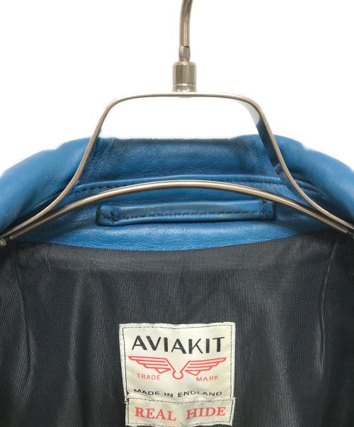 Lewis Leathers（ルイスレザース）Lewis Leathers (ルイスレザース) サイクロンライダースジャケット ブルー サイズ:44の古着・服飾アイテム