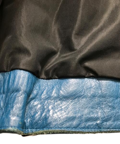 Lewis Leathers（ルイスレザース）Lewis Leathers (ルイスレザース) サイクロンライダースジャケット ブルー サイズ:44の古着・服飾アイテム