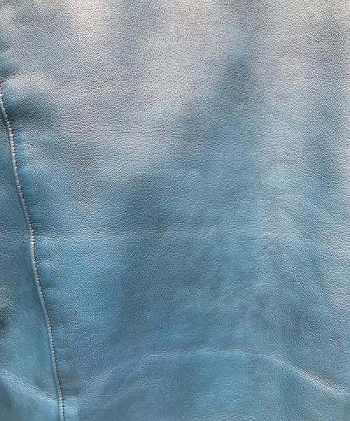 Lewis Leathers（ルイスレザース）Lewis Leathers (ルイスレザース) サイクロンライダースジャケット ブルー サイズ:44の古着・服飾アイテム