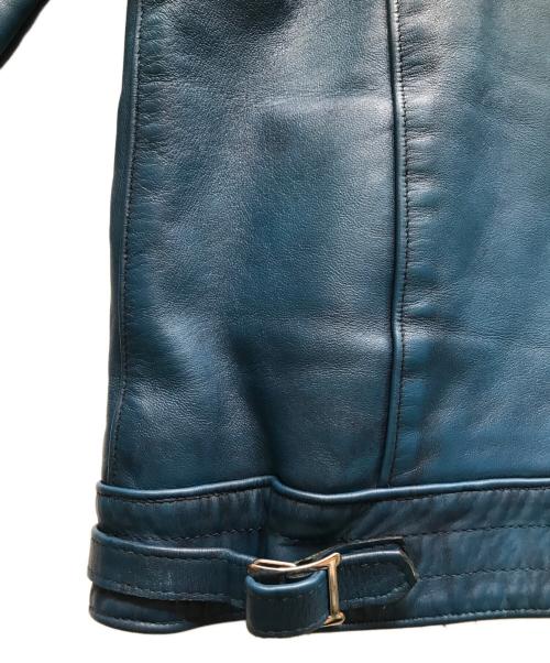 Lewis Leathers（ルイスレザース）Lewis Leathers (ルイスレザース) サイクロンライダースジャケット ブルー サイズ:44の古着・服飾アイテム