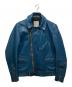 Lewis Leathers（ルイスレザース）の古着「サイクロンライダースジャケット」｜ブルー