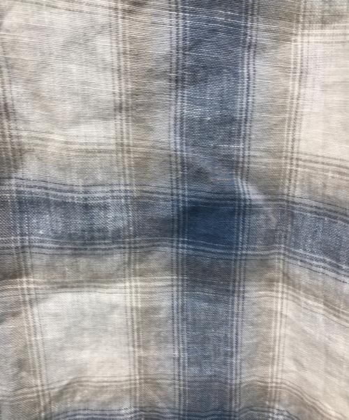 POLO JEANS COMPANY（ポロジーンズカンパニー）POLO JEANS COMPANY (ポロジーンズカンパニー) リネンオンブレチェックシャツ ブルー サイズ:Mの古着・服飾アイテム